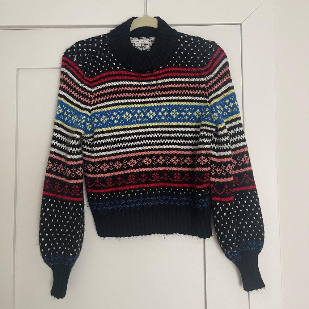 American Eagle Nordic Bell Sleeve Crewneck